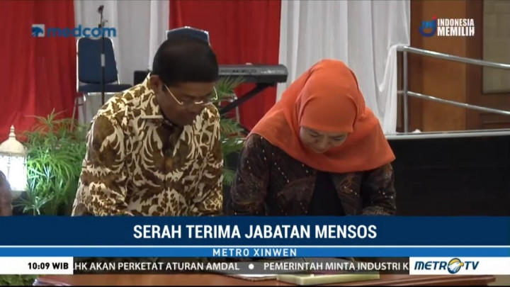 Sertijab Mensos, Idrus Marham Gantikan Khofifah Indar Parawansa