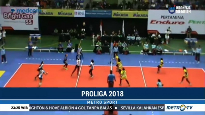 Proliga 2018: Gresik Petrokimia Kalahkan PGN Popsivo Polwan