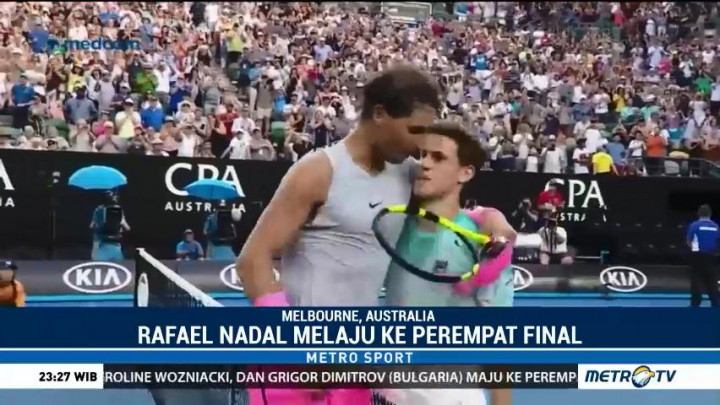 Nadal Tembus Perempat Final Australia Terbuka 2018