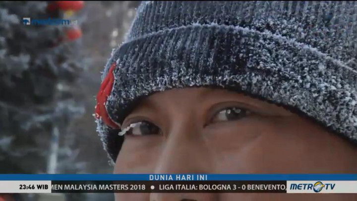 Suhu di Tiongkok Turun Drastis Capai Minus 40 Derajat