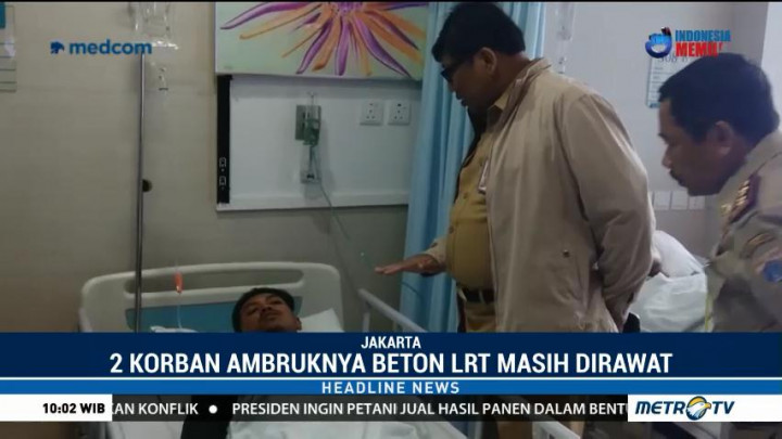 Dua Korban Beton LRT Roboh Masih Dirawat di RS Columbia Asia