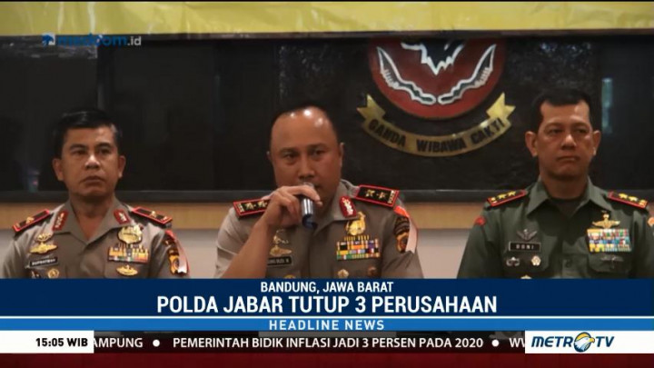 Polda Jabar Tutup Tiga Perusahaan Pencemar Sungai Citarum