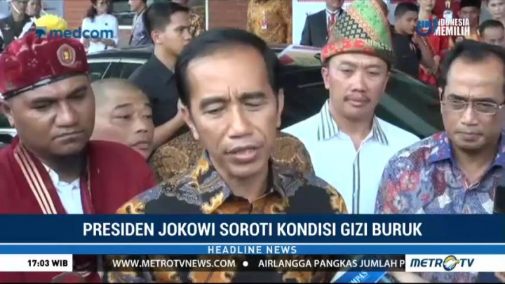 Jokowi Minta Korban Gizi Buruk dan Campak di Asmat Direlokasi