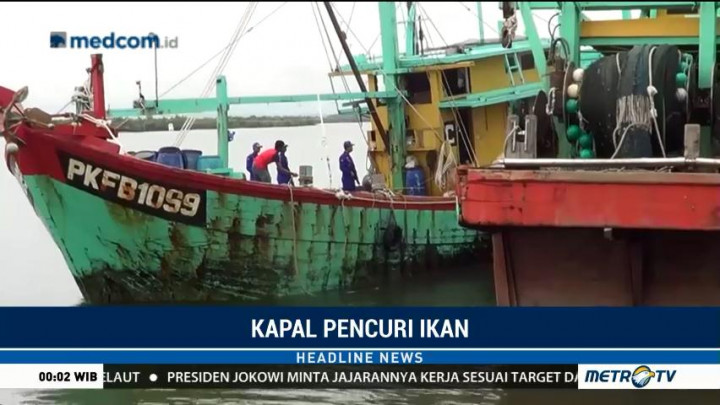 Baharkam Polri Tangkap Kapal Pencuri Ikan Berbendera Malaysia
