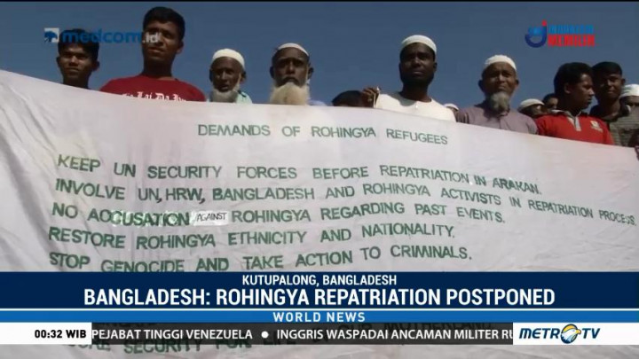 Bangladesh: Rohingya Repatriation Postponed