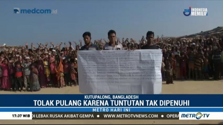 Pengungsi Rohingya di Bangladesh Tolak Dipulangkan