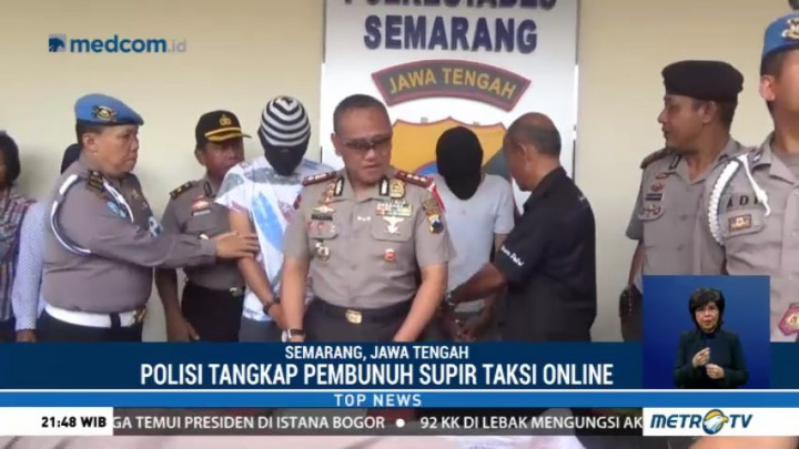 Dua Pelajar Pembunuh Sopir Taksi Online di Semarang Ditangkap