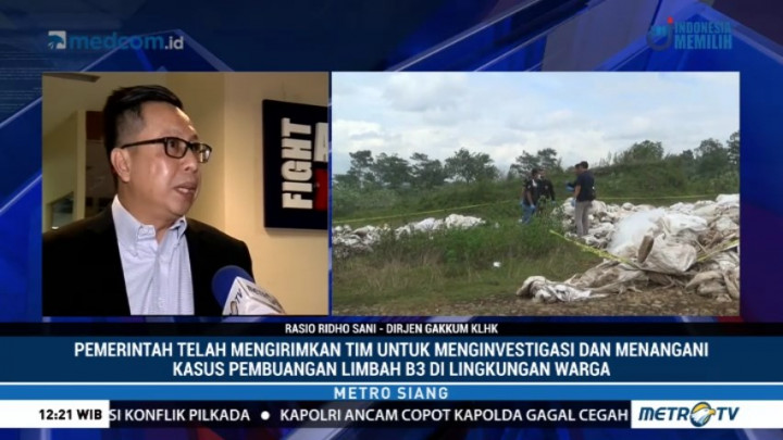 KLHK Kirim Tim untuk Investigasi Kasus Pembuangan Limbah B3