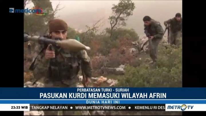 Pasukan Turki Masuki Wilayah Afrin