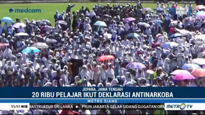 20 Ribu Pelajar se-Jepara Ikuti Deklarasi Antinarkoba