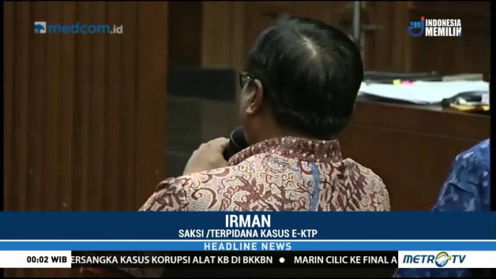 Irman Rinci Pembagian Fee KTP-el ke Miryam dan Markus
