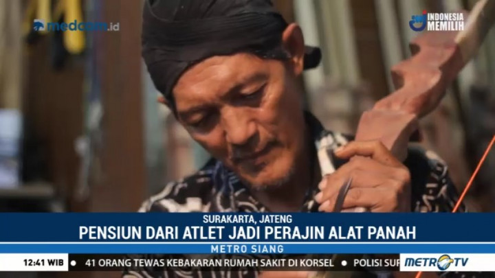 Mantan Atlet Ini Jadi Perajin Alat Panah