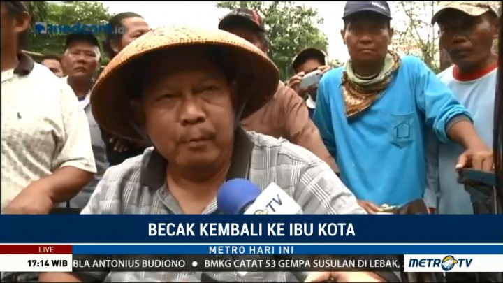 Tukang Becak di Cilincing Didata dan Diberi Pengarahan