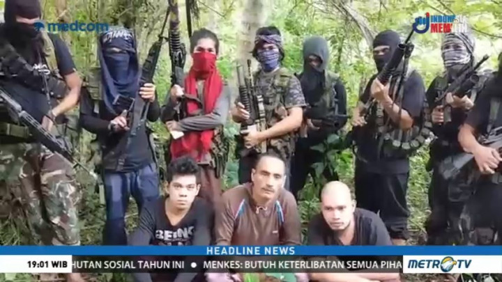 Kirim Video untuk Jokowi, Tiga WNI Sandera Abu Sayyaf Minta Segera Dibebaskan