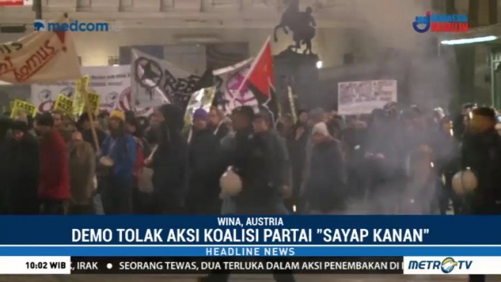 Ribuan Warga Austria Demo Tolak Aksi Sayap Kanan