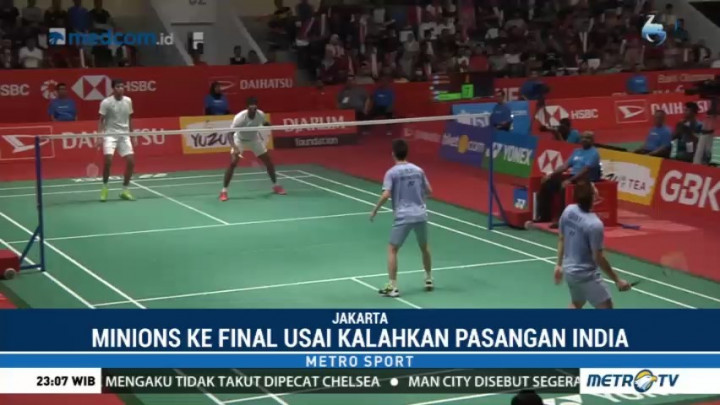 Kevin/Marcus Tampil Superior Menuju Final Indonesia Masters 2018