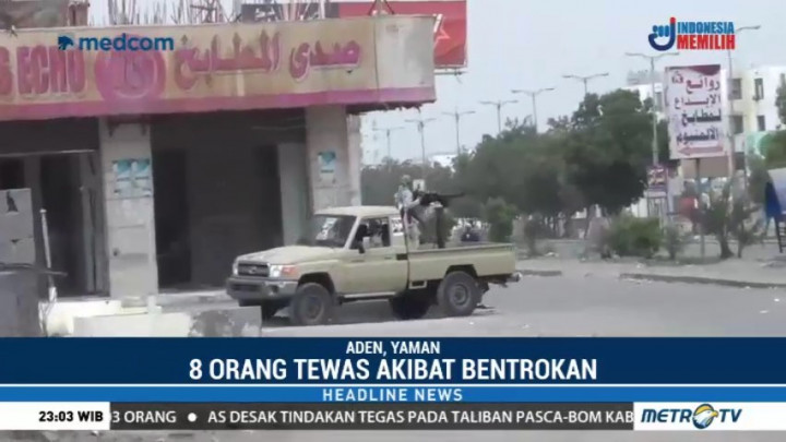 8 Orang Tewas Akibat Bentrokan di Yaman