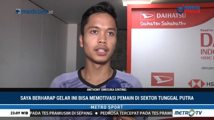 Persembahan Manis Anthony Ginting