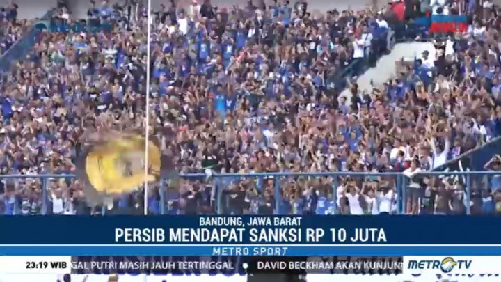 Bobotoh Berulah, Persib Didenda Rp10 Juta
