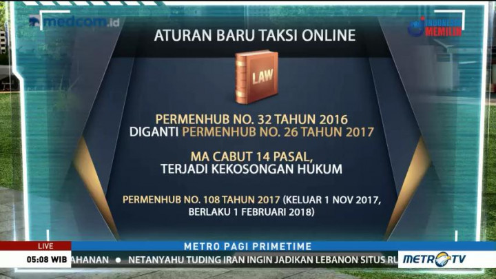 Aturan Baru Taksi Daring