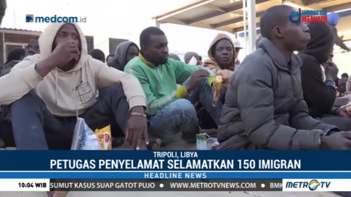 Petugas Pantai Libya Selamatkan Lebih dari 100 Imigran