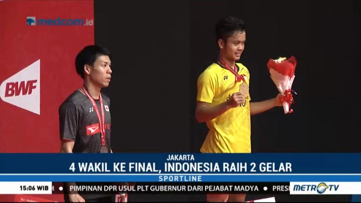 Prestasi Gemilang Anthony Ginting di Indonesia Masters 2018