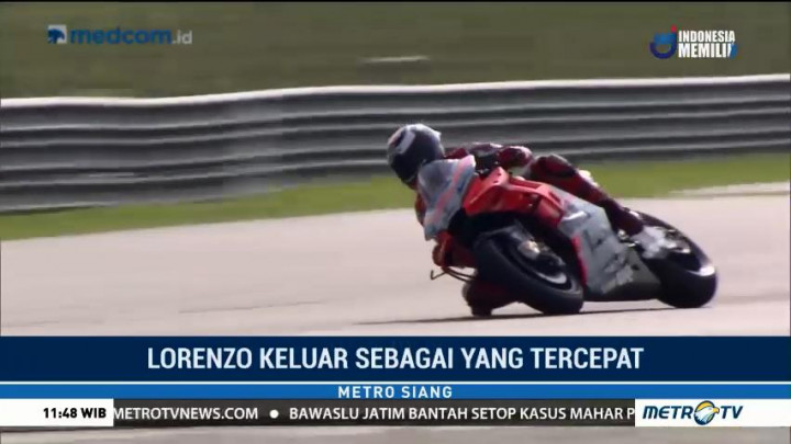 Lorenzo Catat Rekor di Tes Pramusim Sepang