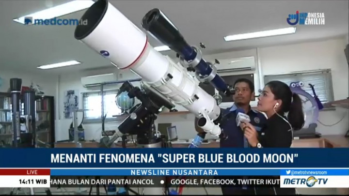 Jelang Gerhana Bulan Total, Observatorium UMSU Siapkan Teleskop