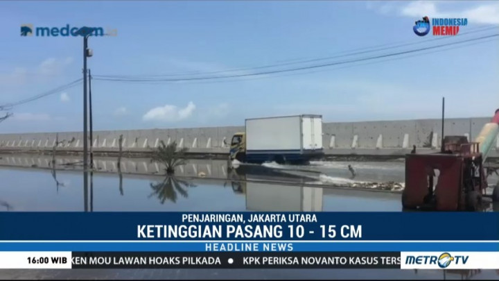 Pesisir Jakarta Mulai Dilanda Air Pasang