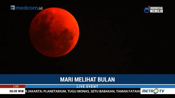 Penampakan Super Blue Blood Moon di Langit Jakarta