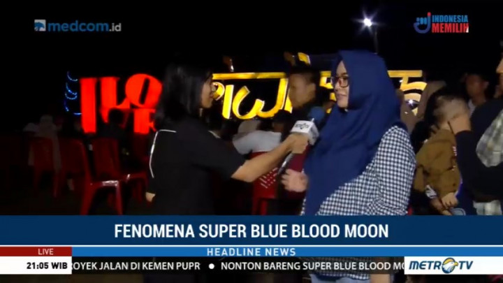 Gerhana Bulan Tidak Terlihat Terlalu Jelas di Palembang