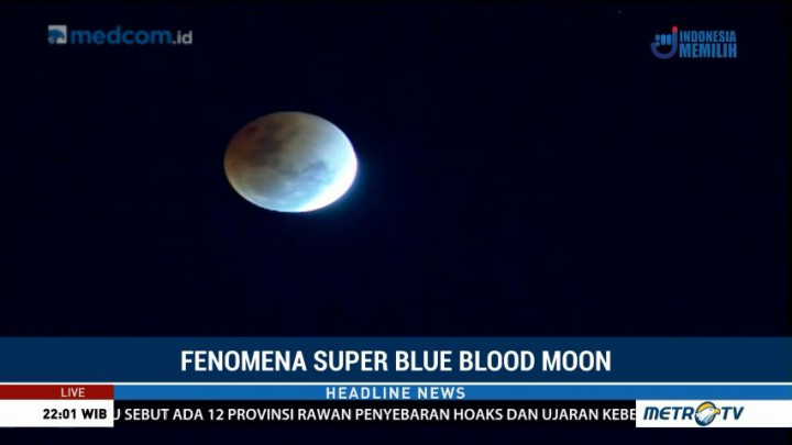 Cuaca Berawan saat Super Blue Blood Moon di Aceh