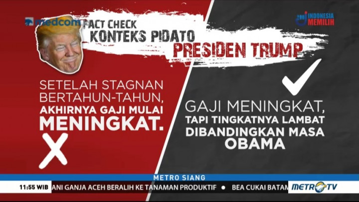<i>Fact Check</i> Konteks Pidato Presiden Trump