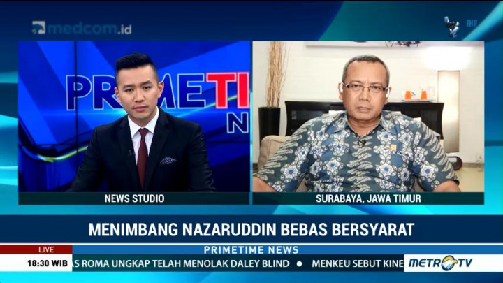 Keputusan Pembebasan Nazaruddin di Tangan Menkumham