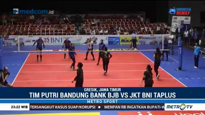 Tim Putri Bandung Bank BJB Pakuan Bekuk Jakarta BNI Taplus