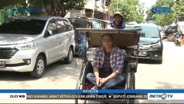 Becak Vs Ojek Online