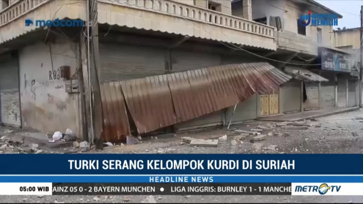 Kota Arfin Suriah Porak-poranda akibat Operasi Militer Lawan Kurdi