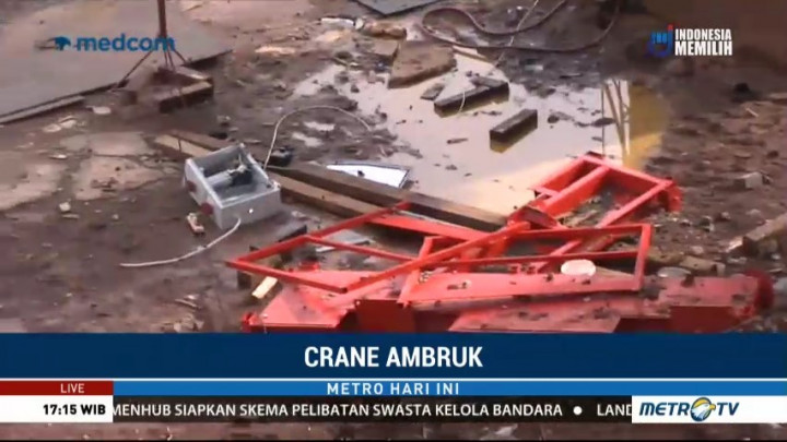 Crane Ambruk, Pembangunan Double-Double Track Dihentikan Sementara