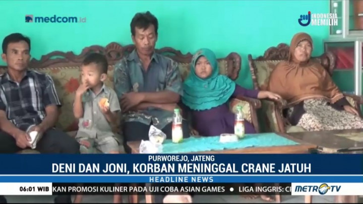 Seorang Korban Crane Ambruk Berasal dari Purworejo