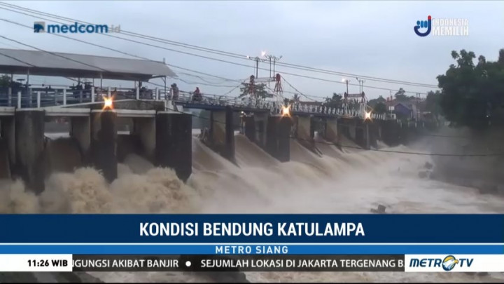 Ketinggian Air Bendungan Katulampa Berangsur Surut