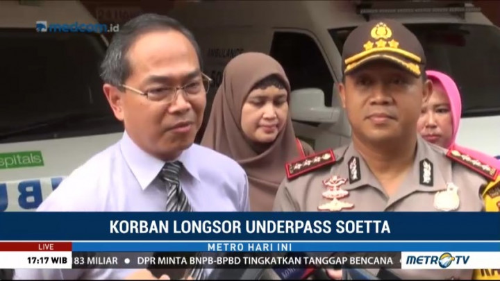 Kondisi Korban Underpass Longsor Membaik