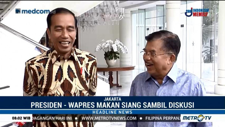 Komunikasi Makan Siang ala Jokowi dan JK