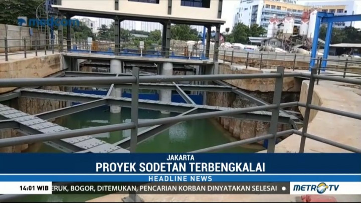 Proyek Sodetan Ciliwung Terbengkalai