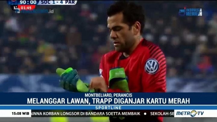 Aksi Dani Alves Jadi Penjaga Gawang PSG