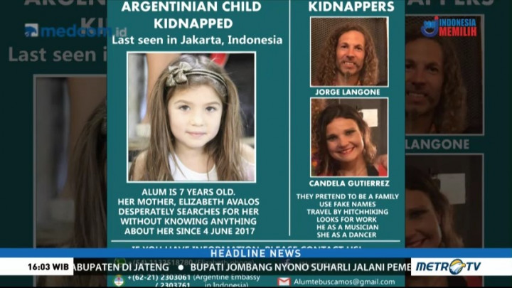 Kronologis Hilangnya Bocah Argentina yang Dibawa Kabur Ayahnya