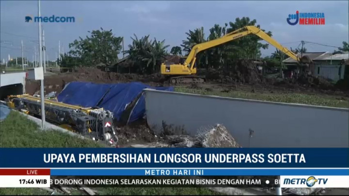 Pembersihan Longsor Underpass Soetta Dikebut 24 Jam