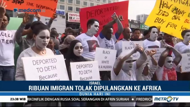 Ribuan Imigran Asal Afrika di Israel Tolak Dipulangkan