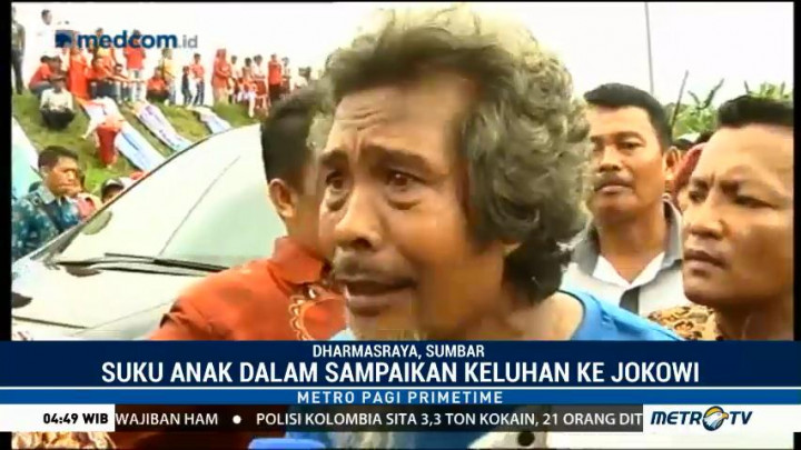 Saat Suku Anak Dalam Mengadu soal Rumah dan Pendidikan ke Jokowi