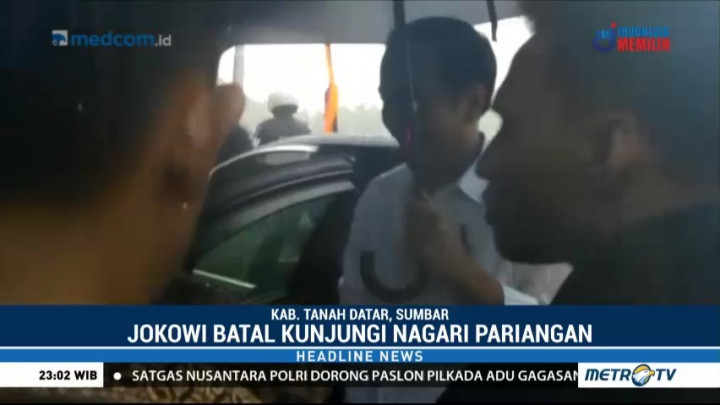 Presiden Jokowi Batal Kunjungi Nagari Pariangan
