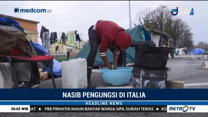 10 Ribu Pengungsi di Italia Hidup Memprihatinkan